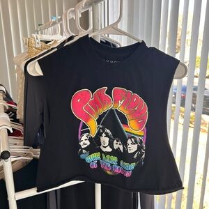 PINK FLOYD crop tank top - Size M